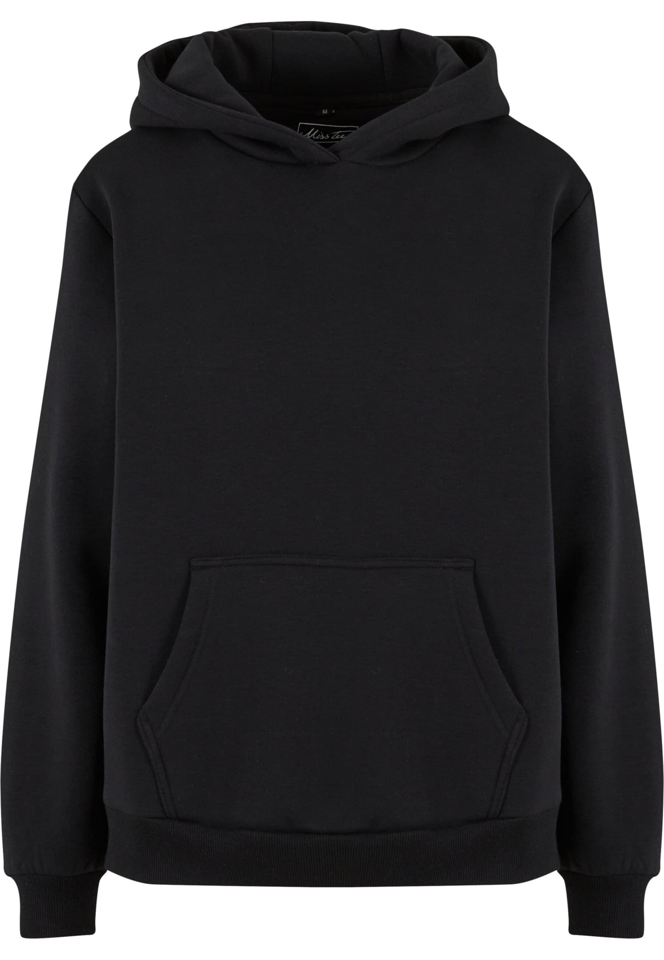 Miss Tee - Sudadera 'The Brunch Club' en negro: frente