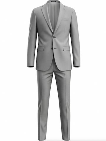 Keskin Collection Skinny Suit 'Anzug 2 teilig Slim Fit viele Farben' in Grey: front