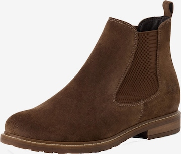 Tamaris Chelsea Boots in Brown: front
