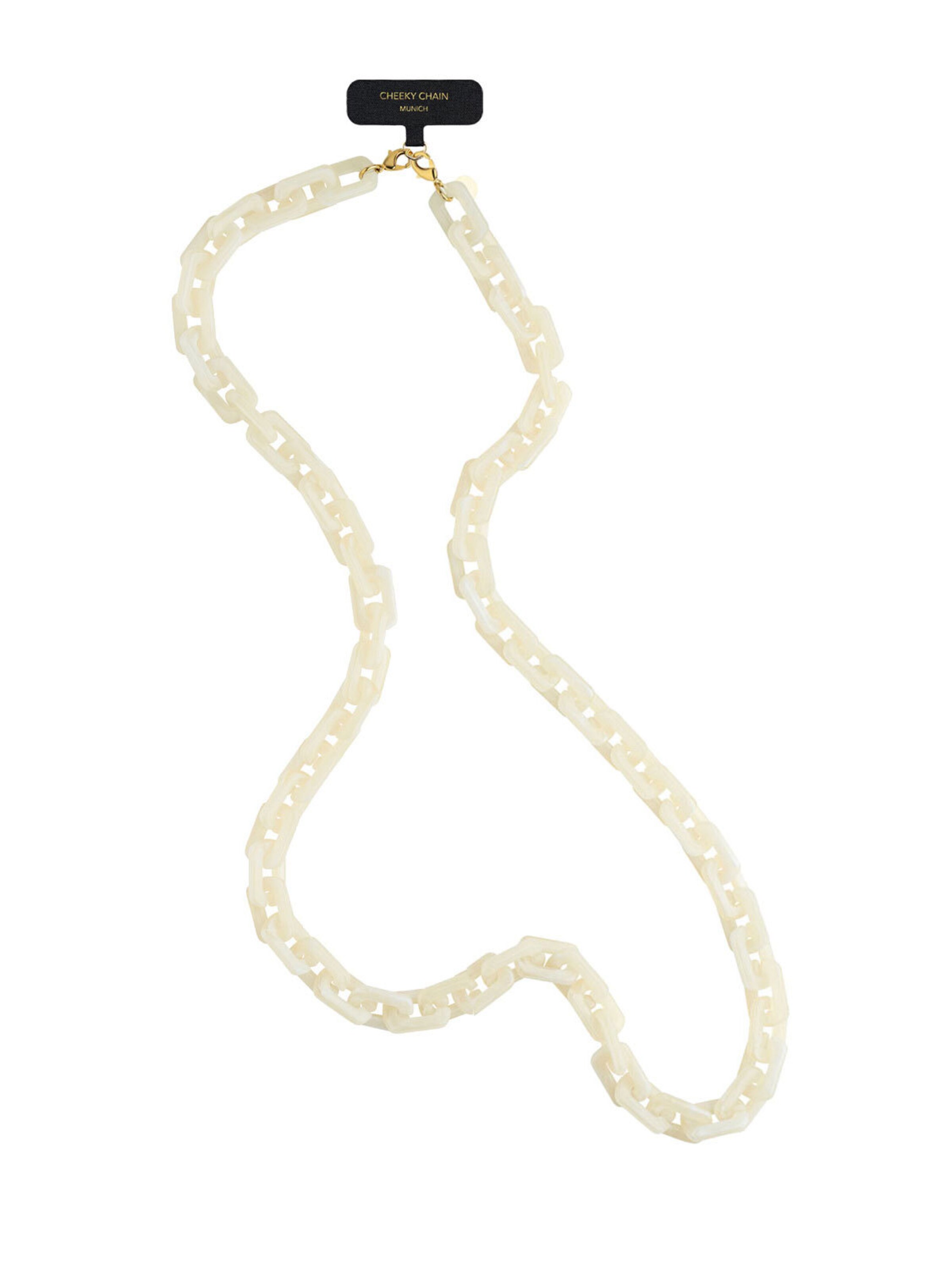 Cheeky Chain Munich Handykette 'Kelly' in Beige: Vorderseite