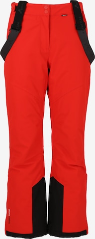 Whistler Workout Pants 'Drizzle' in Red: front