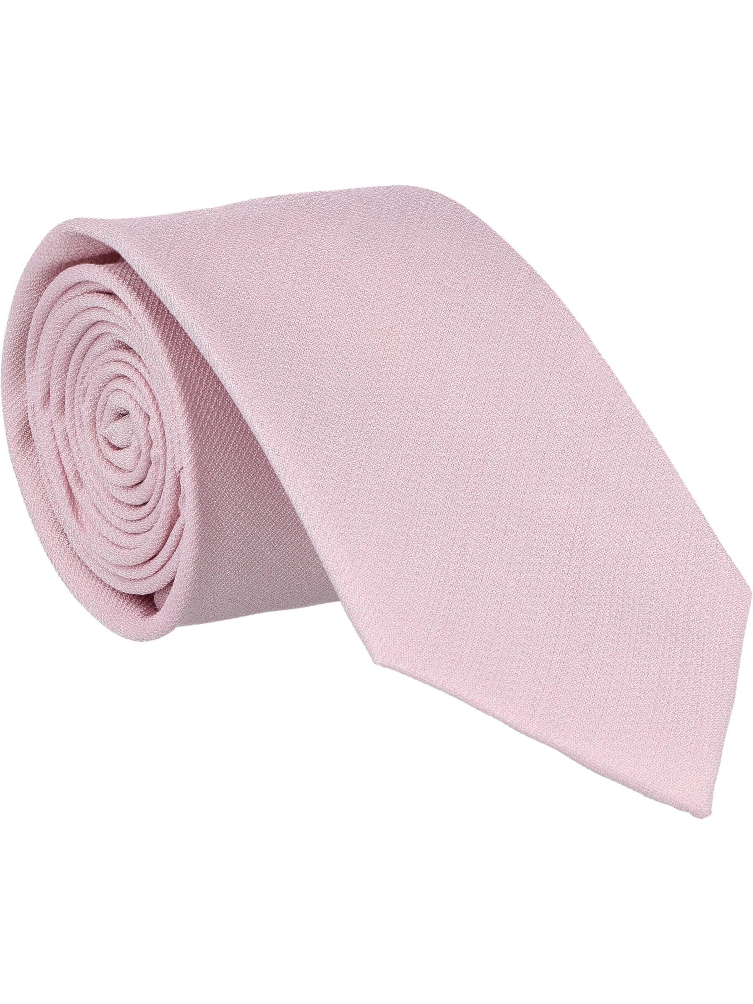 WILLEN Krawatte 'Uni Struktur'‌‌‌‌‌‌‌‌‌‌ in Pink: Vorderseite
