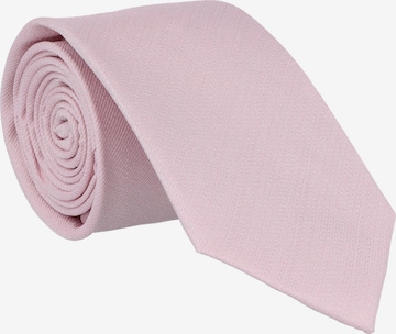 WILLEN Krawatte 'Uni Struktur' in Pink: Vorderseite