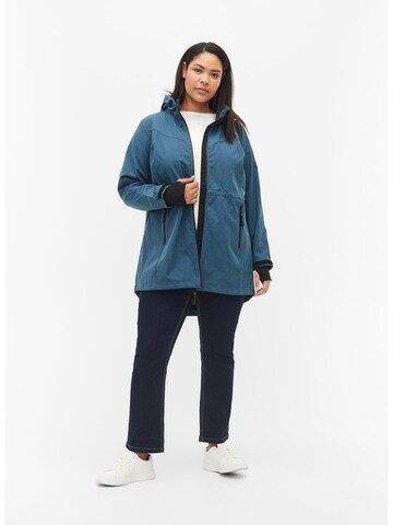 Zizzi Athletic Jacket 'MAURA' in Blue