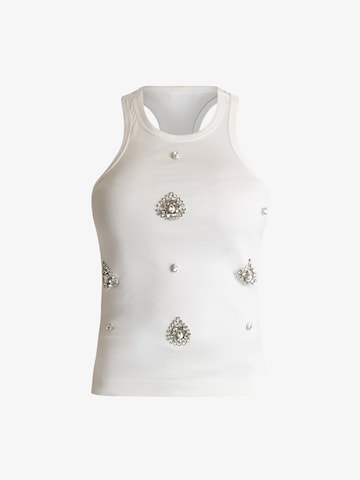 Jijil Top in White: front
