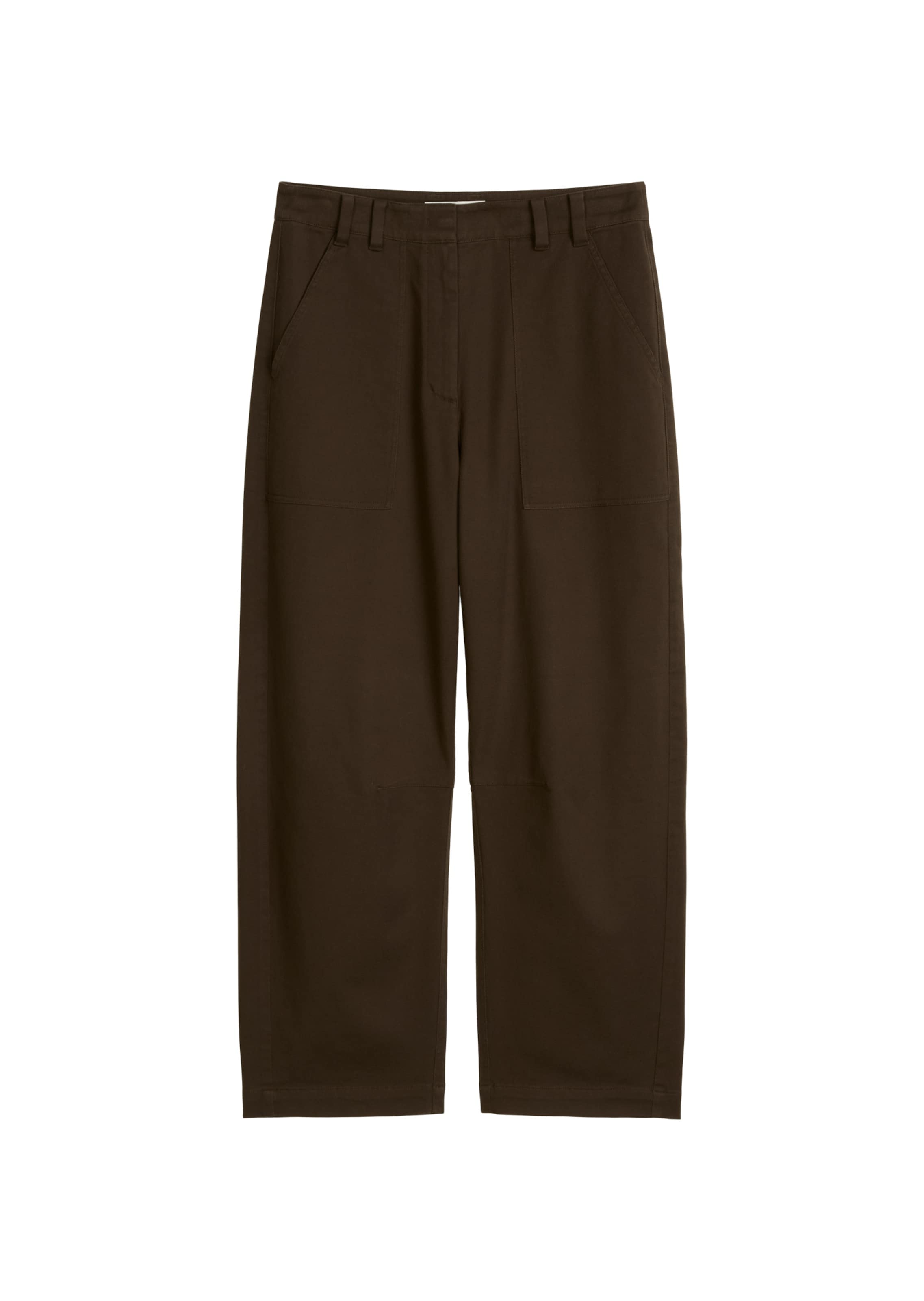 Marc O'Polo Loose fit Trousers in Brown: front