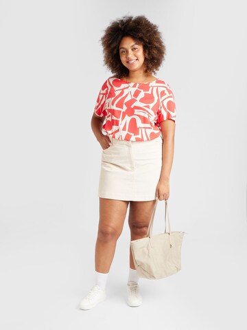 Camicia da donna 'CARNova' di ONLY Carmakoma in rosso