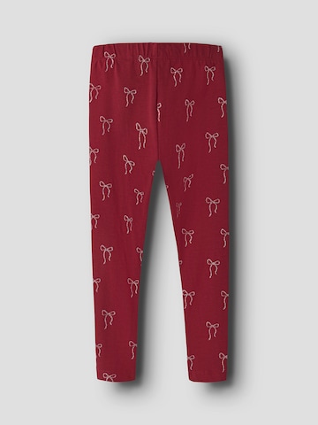 NAME IT - Skinny Leggings 'NMFRI' en rojo