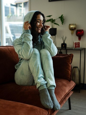 Apollo Sweat suit 'Huispak Loungewear Fleece Incl Capuchon' in Blue