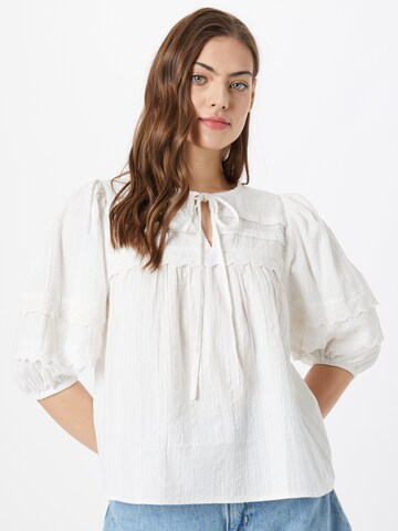 Camicia da donna di Warehouse in bianco: frontale