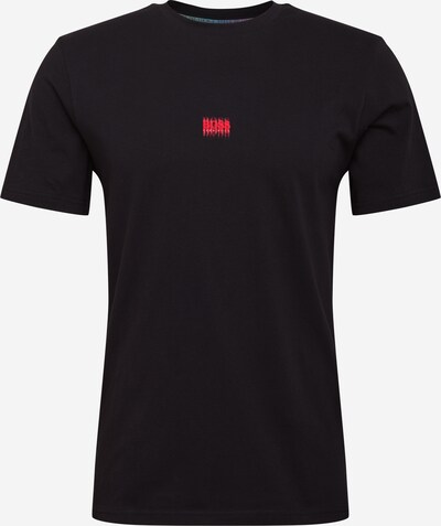 BOSS Casual T-Krekls 'Blurry 5', krāsa - sarkans / melns, Preces skats