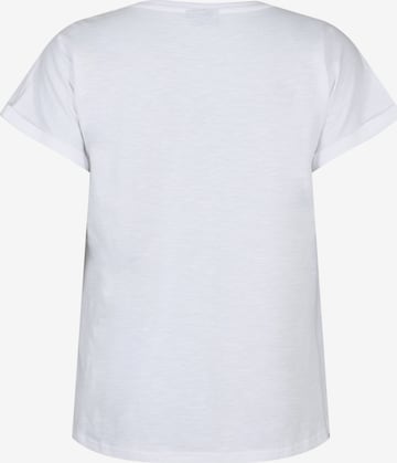 Zizzi Shirt 'Vera' in Weiß