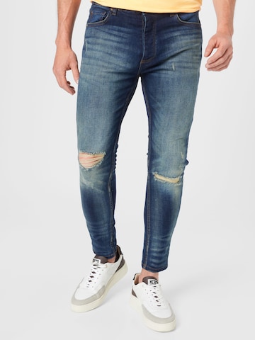 BRAVE SOUL Slimfit Jeans 'Oliver' i blå: framsida