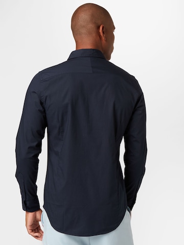 mėlyna REPLAY Standartinis modelis Marškiniai
