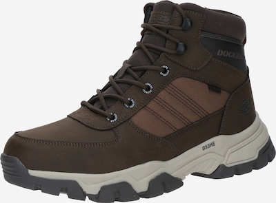 Auliniai batai su raišteliais iš Dockers by Gerli, spalva – tamsiai rusva / tamsiai ruda / juoda, Prekių apžvalga