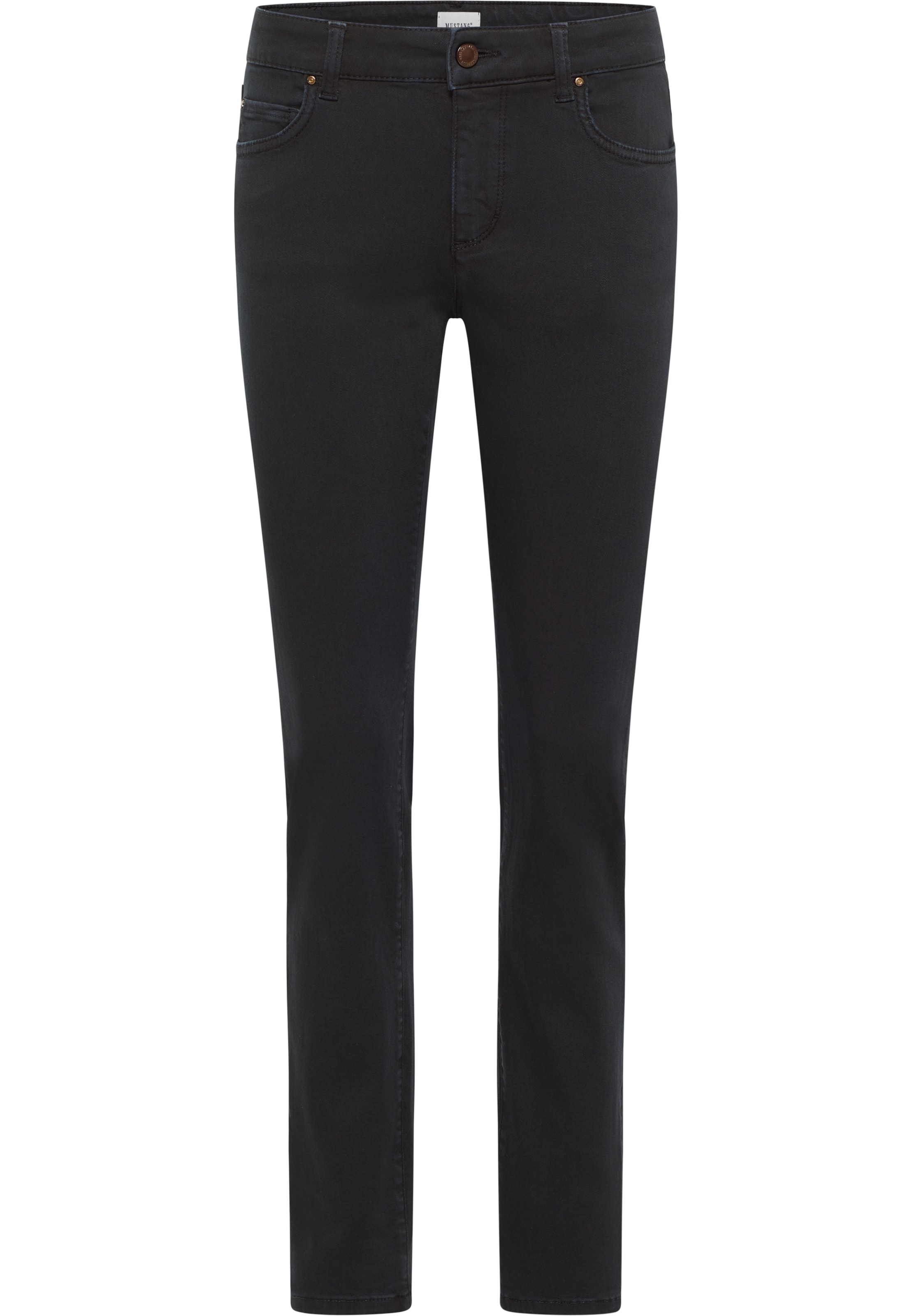 MUSTANG - Regular Calças de ganga em preto: frente