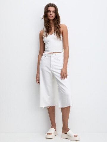 Loosefit Jean Pull&Bear en blanc