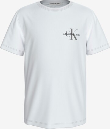 Regular T-Shirt Calvin Klein Jeans en blanc : devant