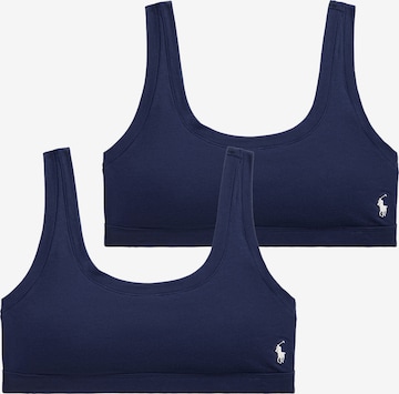 Bustier Soutien-gorge 'Club Cotton' Polo Ralph Lauren en bleu : devant