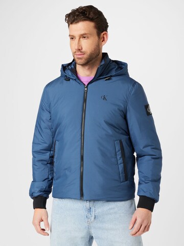 Calvin Klein Jeans Between-season jacket 'HARRINGTON' in Blue: front