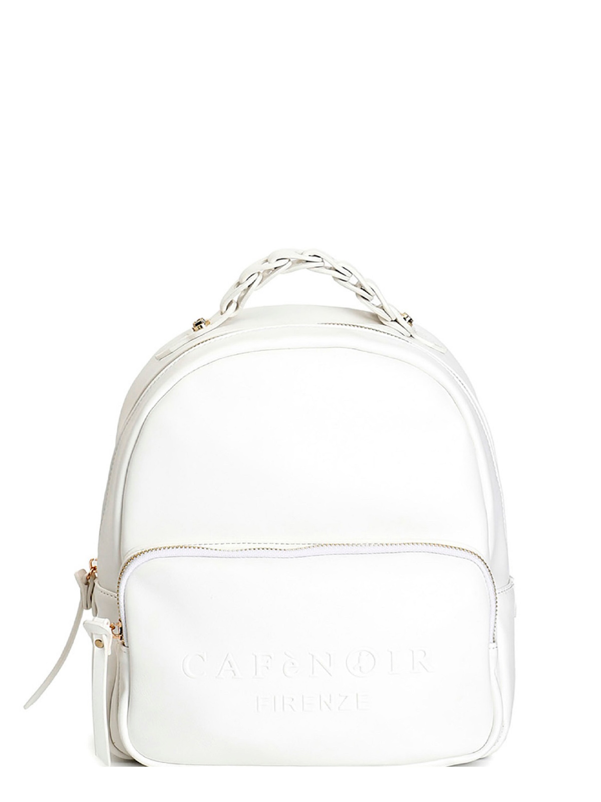 Sac à dos CAFè NOIR en blanc : devant