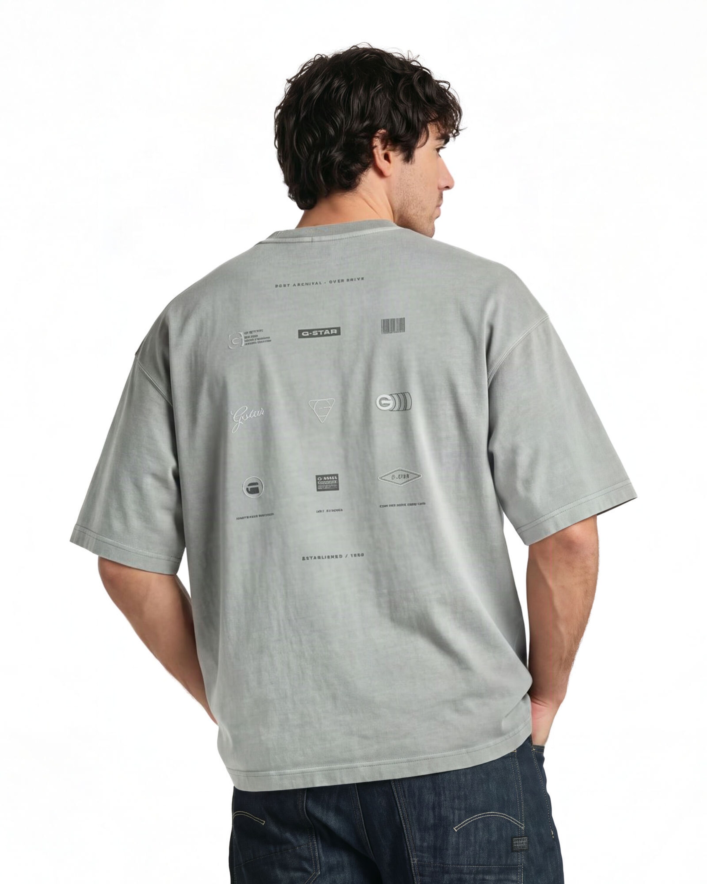 T-Shirt ' ' G-STAR en gris : devant