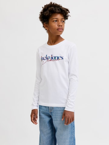 Jack & Jones Junior Shirt 'JJTOM' in Wit: voorkant