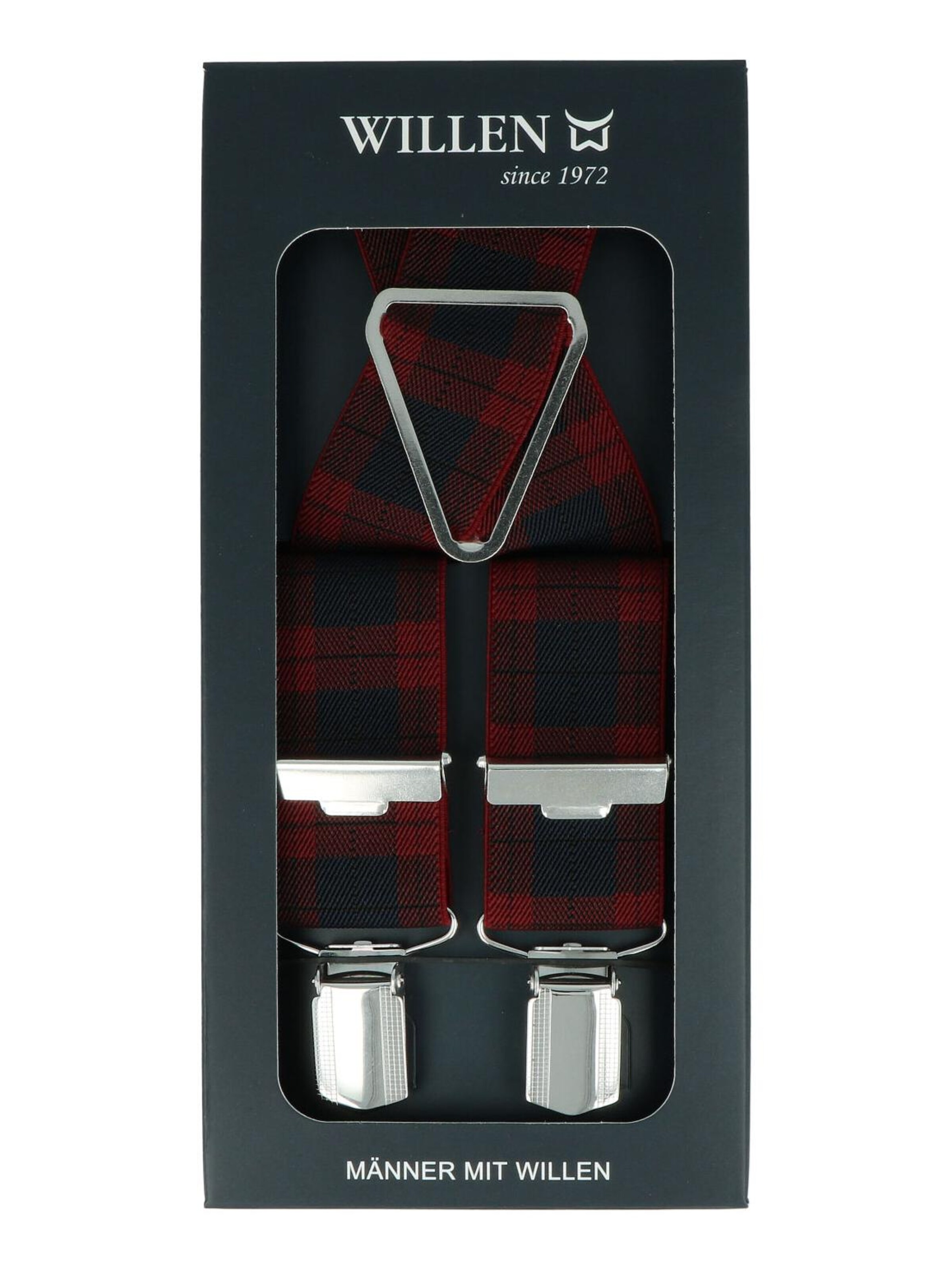 WILLEN Suspenders 'Karo' in Red