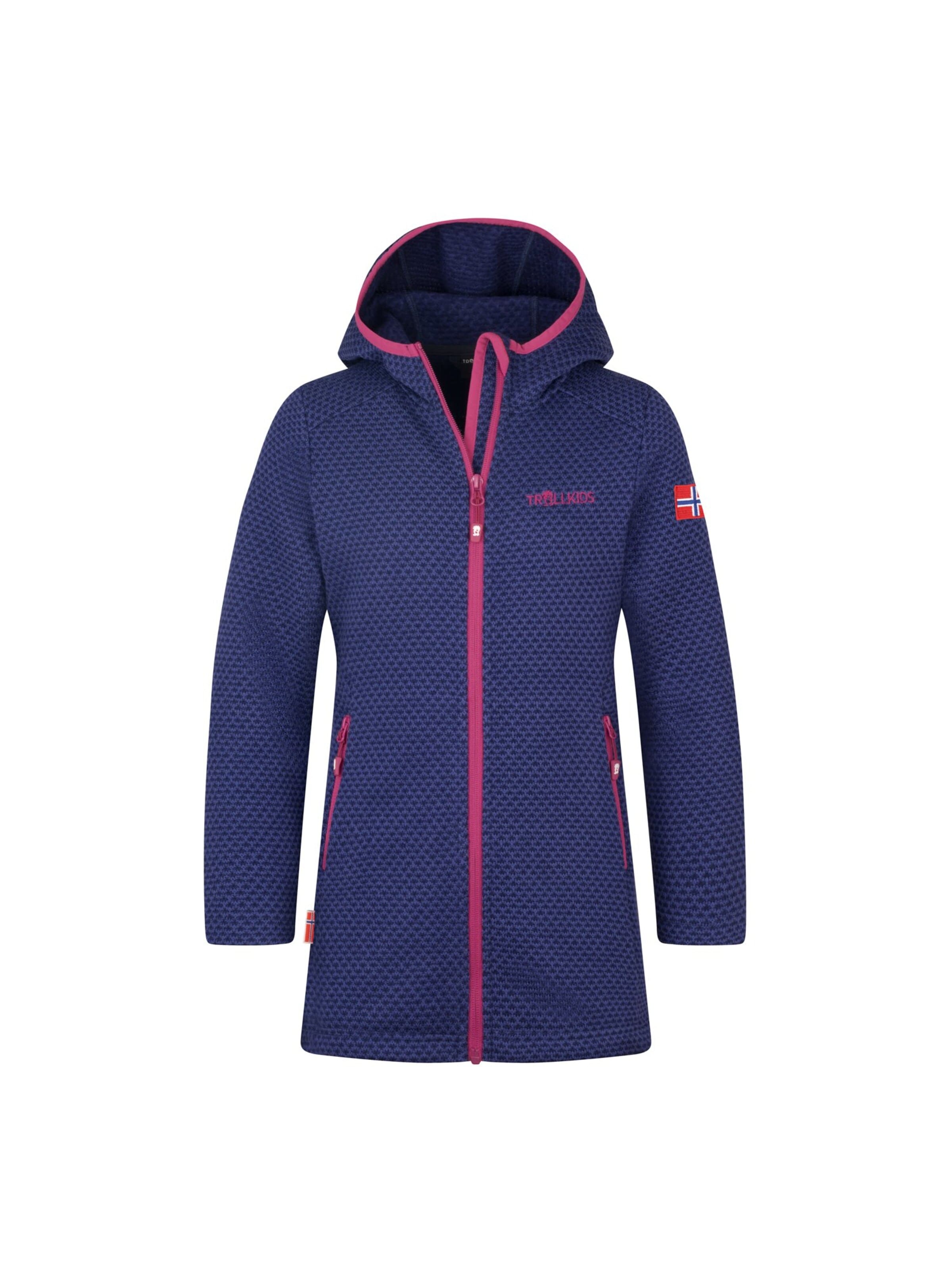 TROLLKIDS Fleece Jacket in Purple: front
