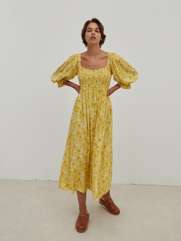EDITED Shirt Dress 'Maleah' in Yellow: front