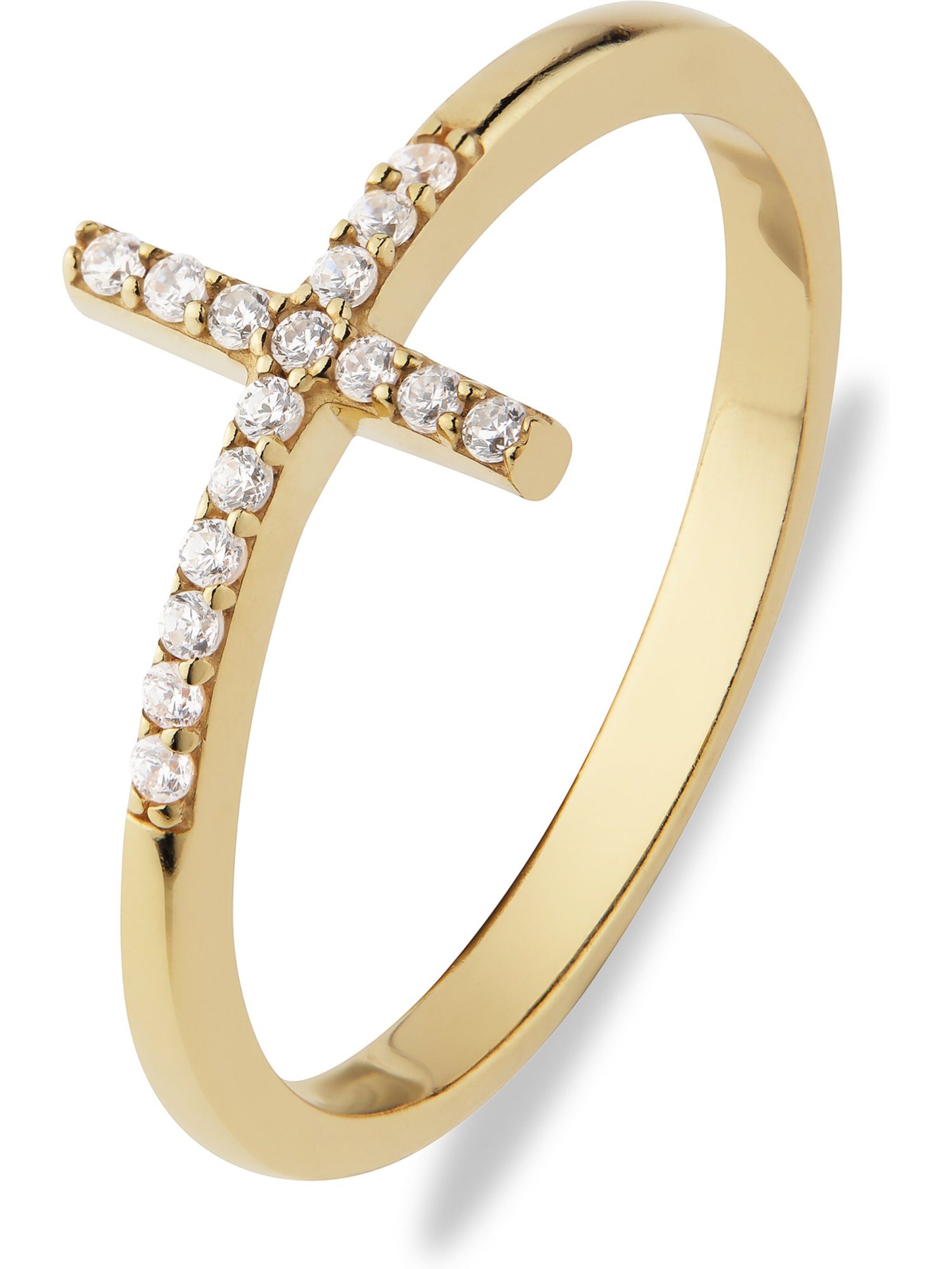 CHRIST Ring in Gold: front