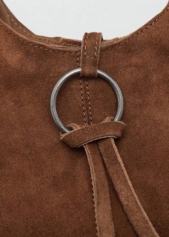 MANGO TEEN Schultertasche 'Safari' in Braun