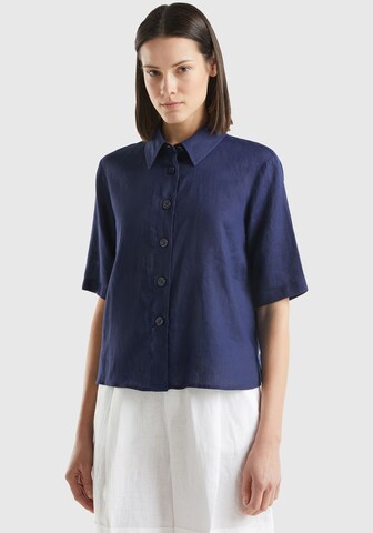 UNITED COLORS OF BENETTON Blouse in Blue: front