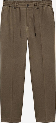 MANGO MAN Regular Pants 'Pluto' in Green: front