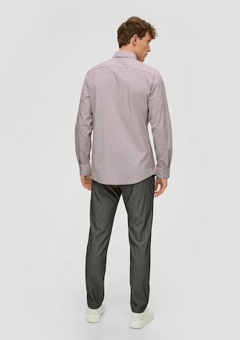 s.Oliver BLACK LABEL Slim fit Button Up Shirt in Brown