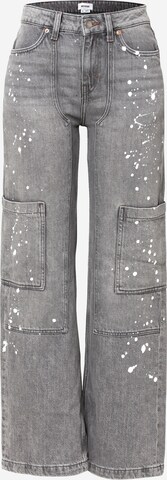 WEEKDAY Wide leg Jeans 'Avail' i grå: framsida