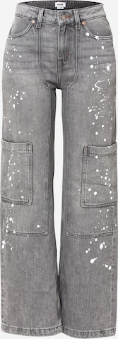 WEEKDAY Wide leg Jeans 'Avail' in Grijs: voorkant