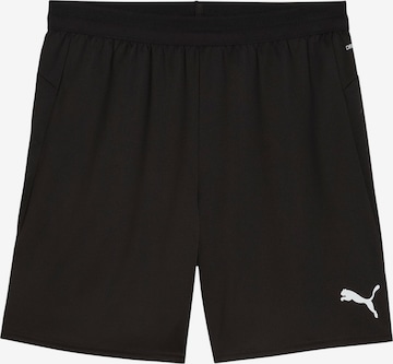 PUMA Regular Workout Pants 'TeamCup' in Black: front