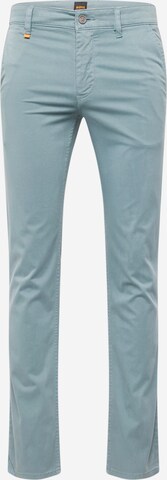 BOSS - Slimfit Pantalón chino en azul: frente