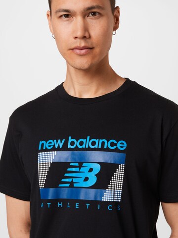 new balance Shirt in Zwart