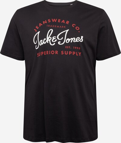 Jack & Jones Plus Majica u crvena / crna / bijela, Pregled proizvoda