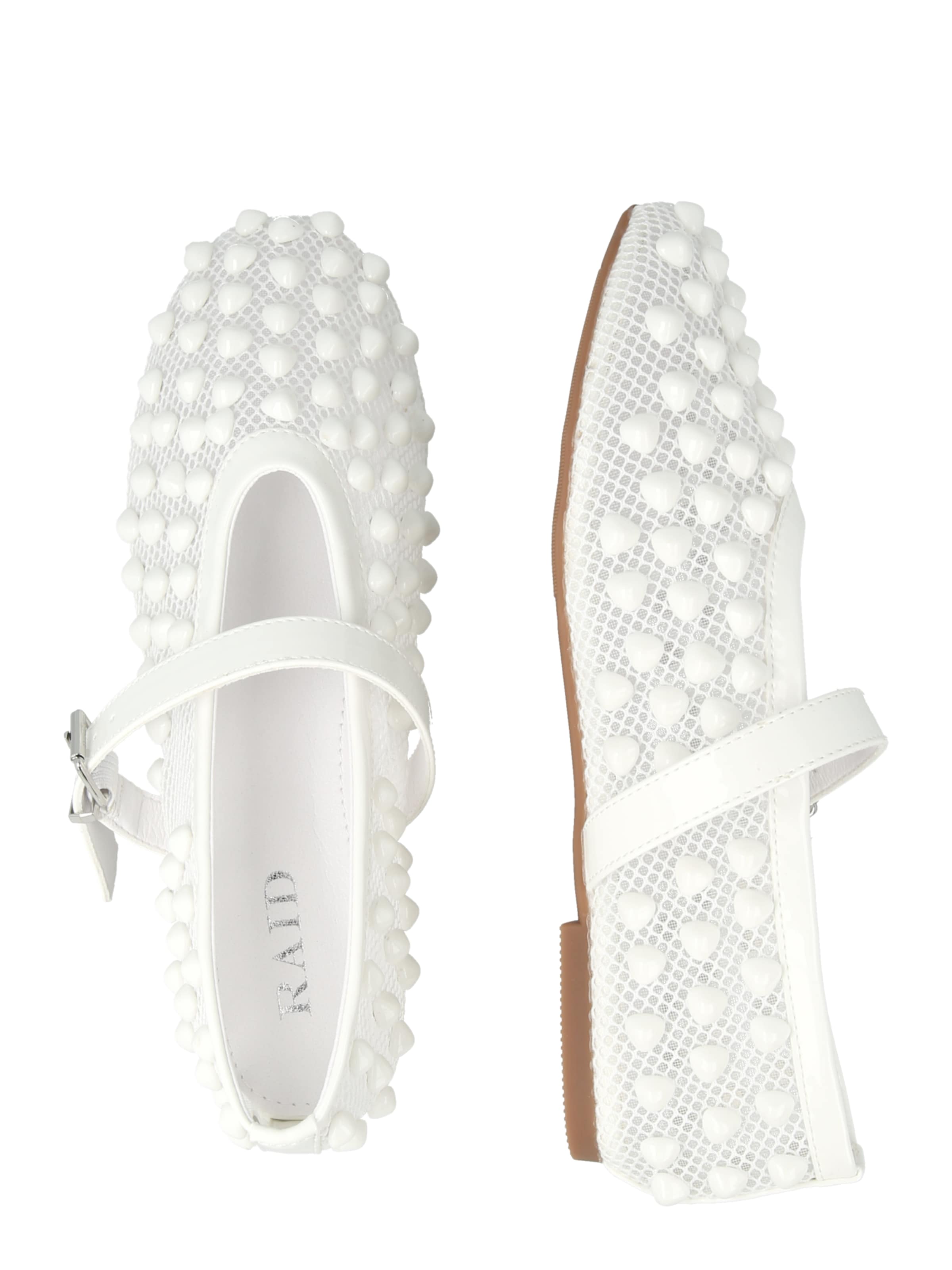 Raid Ballerinasko med rem 'KARSON' i hvid