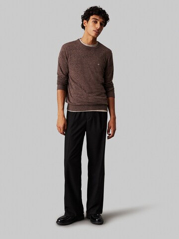 Pull-over 'Mouline ' Calvin Klein en marron