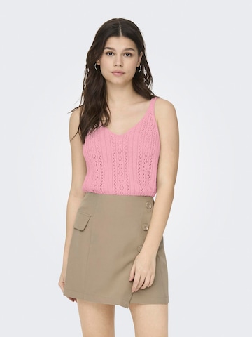 ONLY Knitted top 'Lyzet' in Pink: front