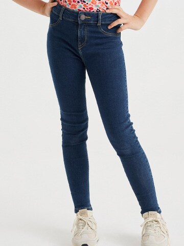 WE Fashion Skinny Jeans in Blauw: voorkant