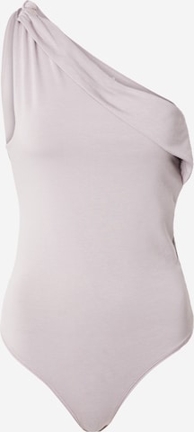 Abercrombie & Fitch Bodi majica | vijolična barva: sprednja stran