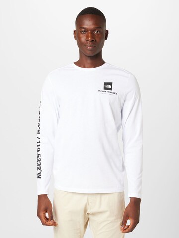 THE NORTH FACE Shirt 'COORDINATES' in Wit: voorkant