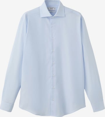 MANGO MAN Button Up Shirt 'Emeritol' in Blue: front