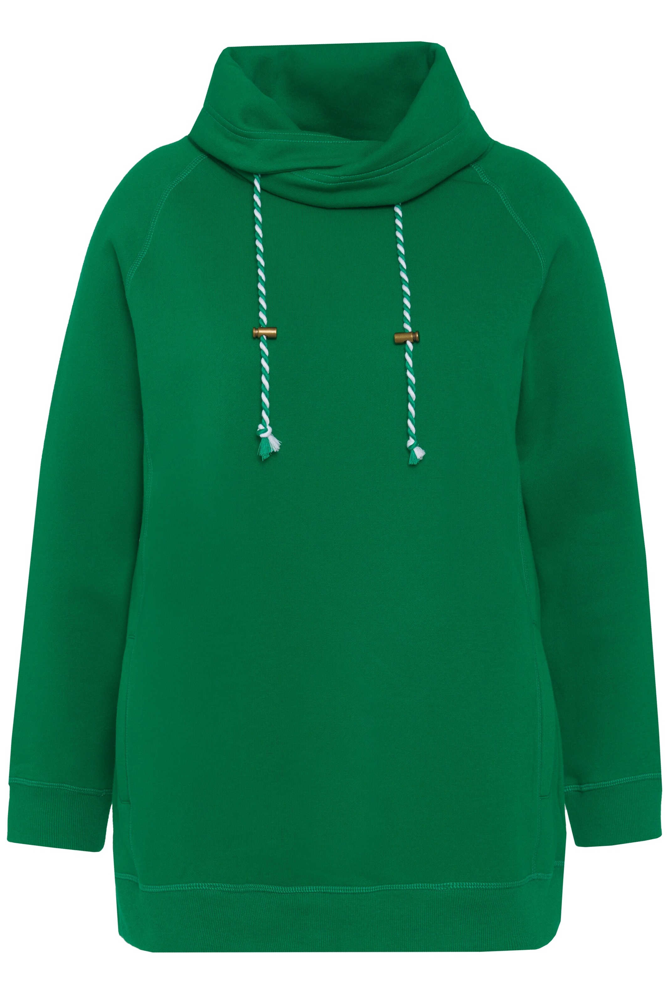 Ulla Popken Sweatshirt in Groen: voorkant