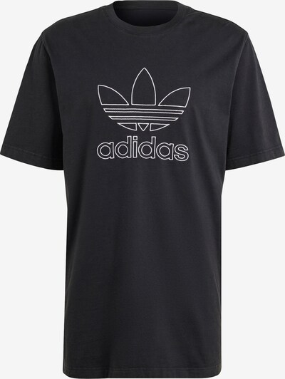 ADIDAS ORIGINALS Μπλουζάκι 'Adicolor Outline Trefoil' σε μαύρο / λευκό, Άποψη προϊόντος